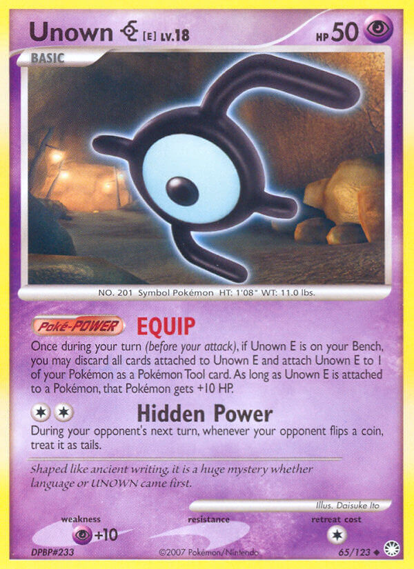 Unown E - 65 - Mysterious Treasures