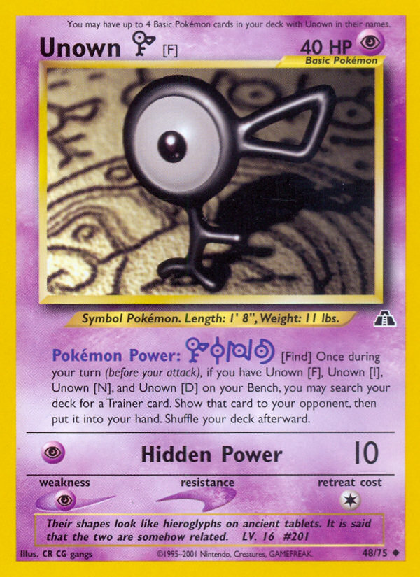Unown [F] - Neo Discovery - Unlimited