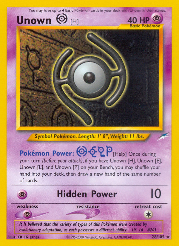 Unown [H] - Neo Destiny - Unlimited