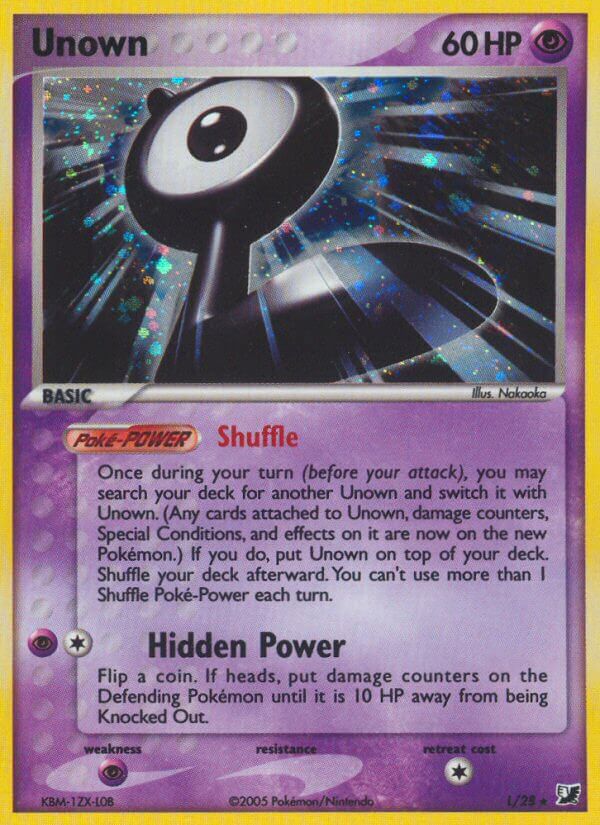 Check the actual price of your Unown H/28 Pokemon card