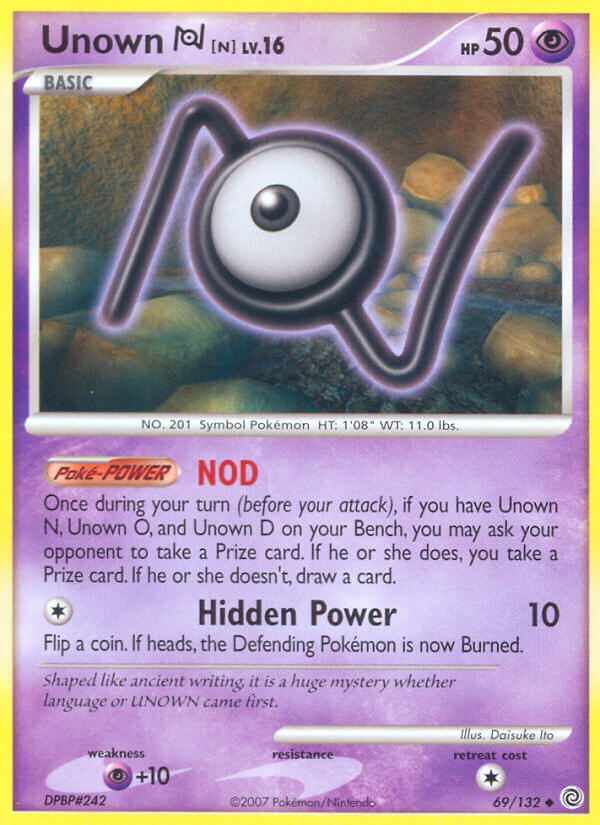 Unown N - 69 - Secret Wonders