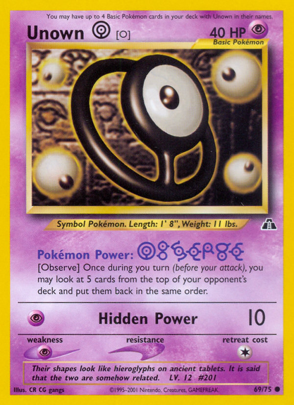 Unown [O] - Neo Discovery - Unlimited