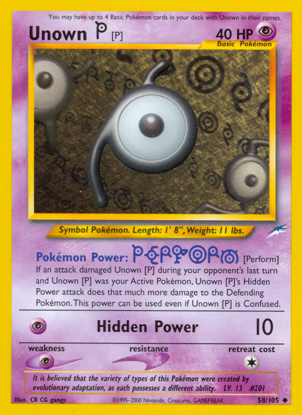 Check the actual price of your Unown H/28 Pokemon card