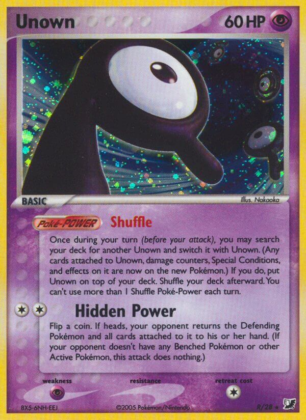 Unown's last appearance and how to find all 28 forms : r/pokemon