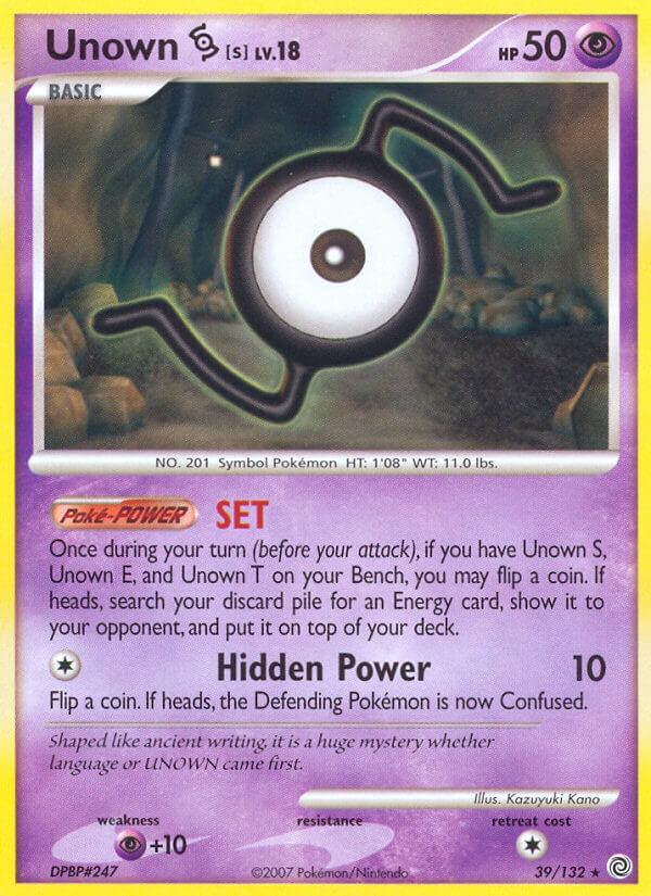 Unown S - 39 - Secret Wonders