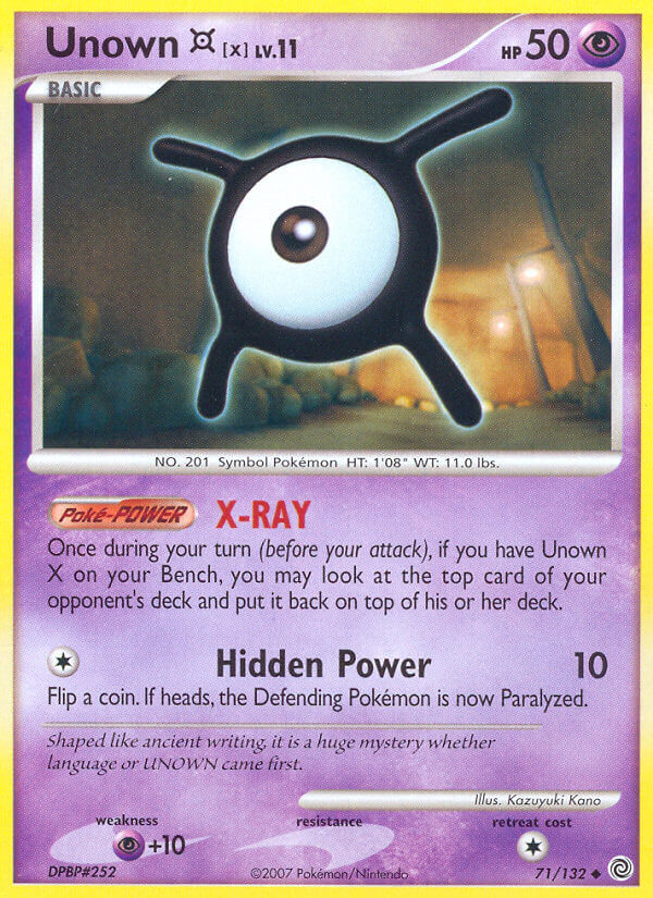 Unown X - 71 - Secret Wonders