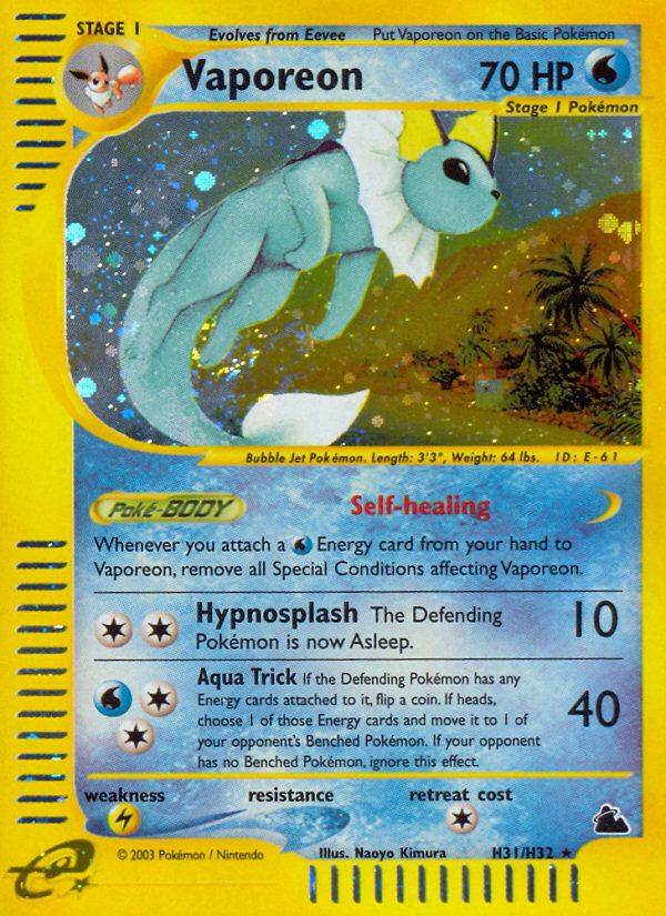 Vaporeon - H31/H32 - Skyridge