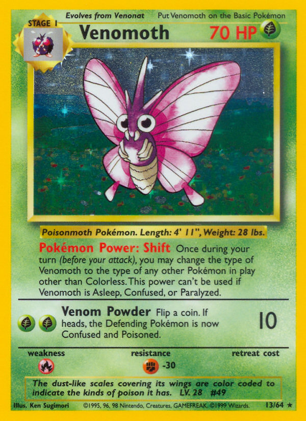 Venomoth error card jungle set