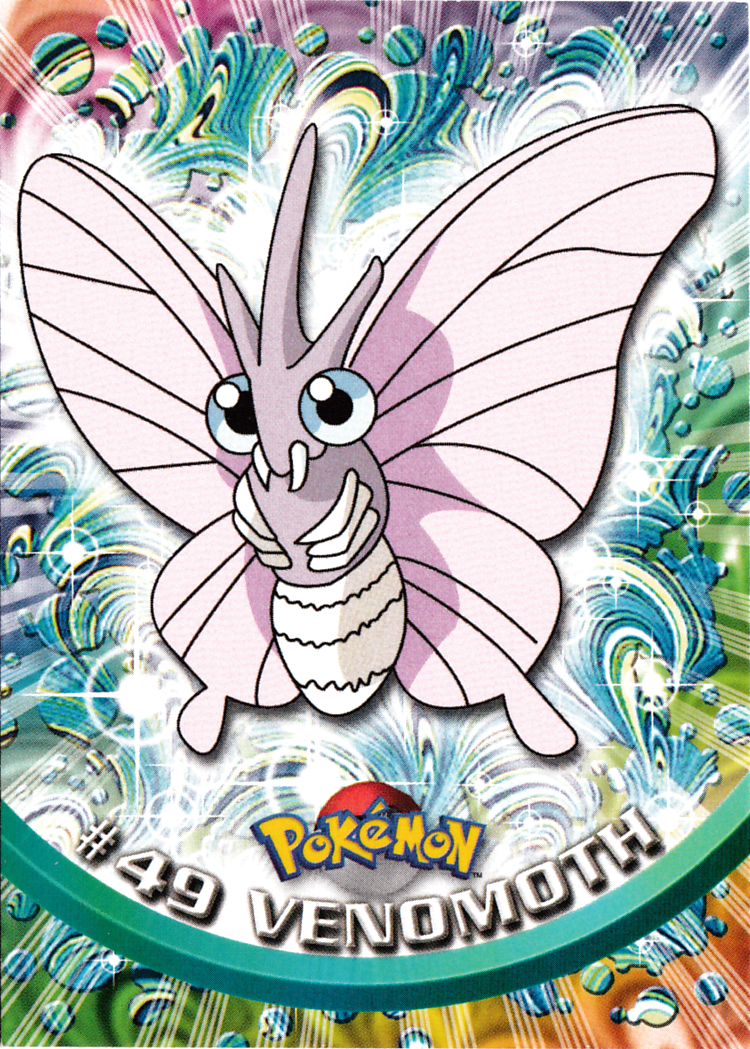 Venomoth - 49 - Topps - Series 1 - front