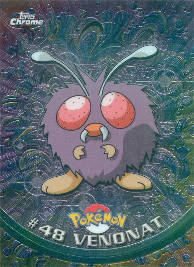 Venonat - 48 - Topps - Chrome series 1 - front