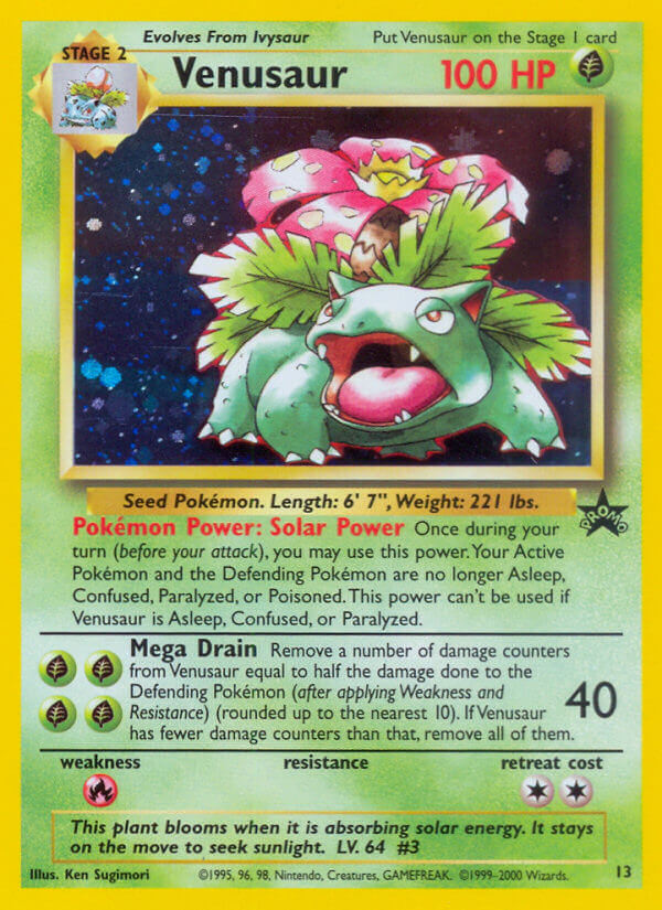 Venusaur - 13 - Wizards Black Star Promos