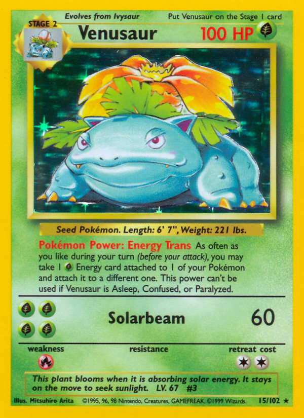 Venusaur Base set Unlimited