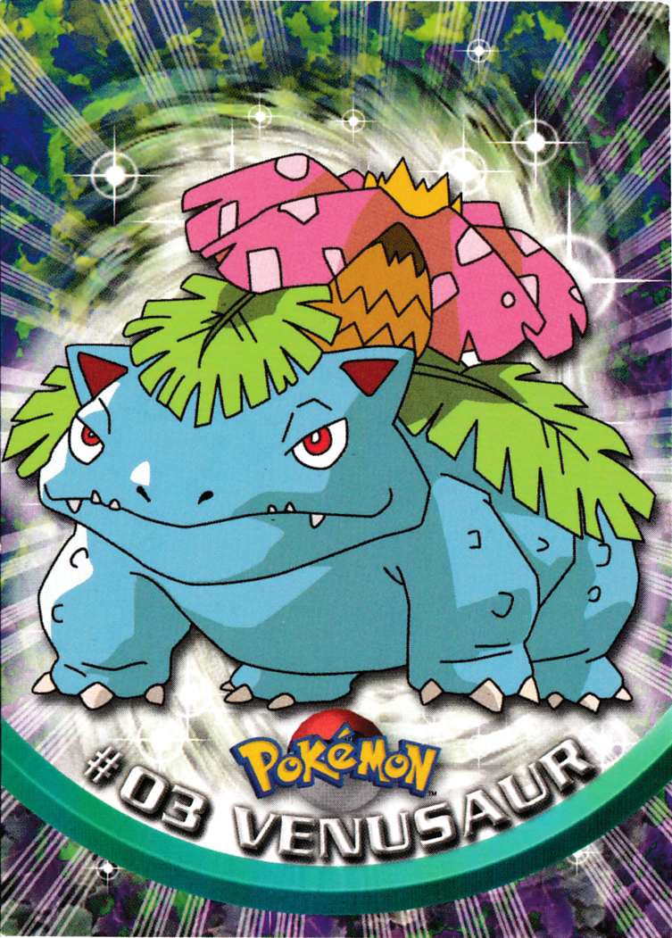 Venusaur - 03 - Topps - Series 1 - front