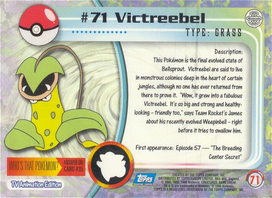 Pokémon Séries Ex: Victreebel