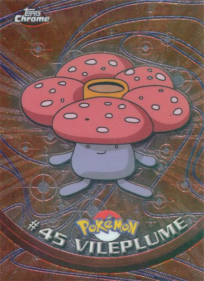 Vileplume - 45 - Topps - Chrome series 1 - front