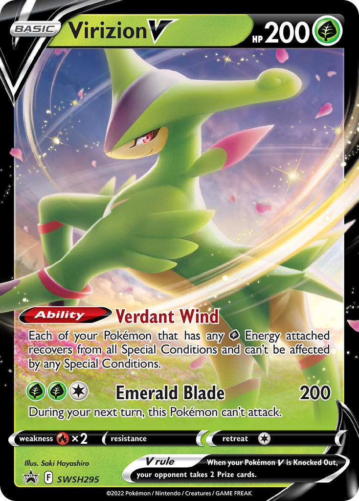 Virizion V - SWSH295 - Sword & Shield Promos