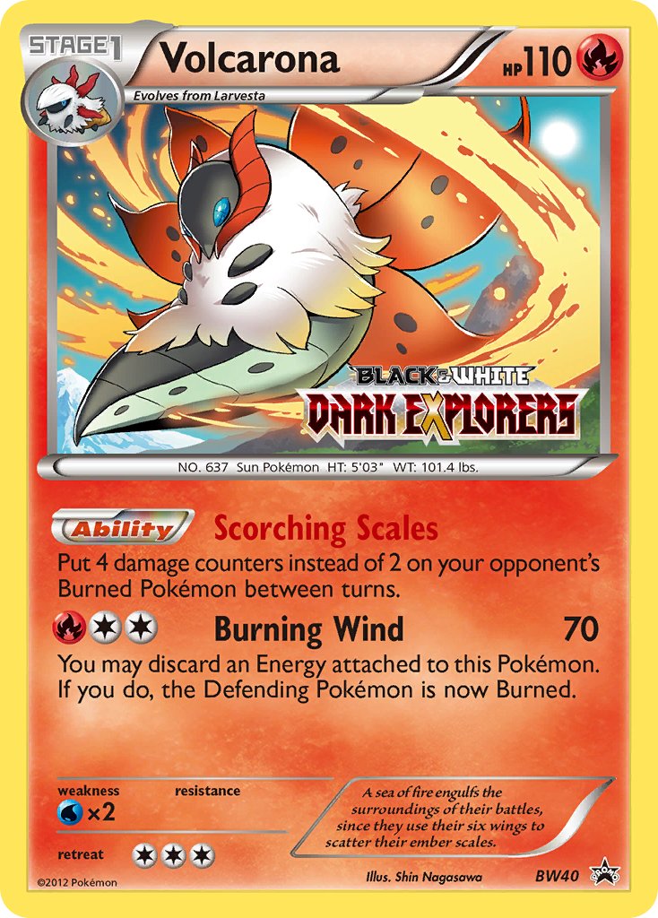 Volcarona - BW40 - Black & White Promos