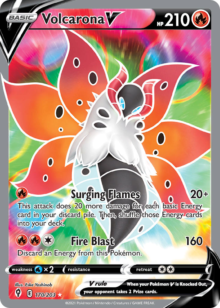 Volcarona V - 170 - Evolving Skies