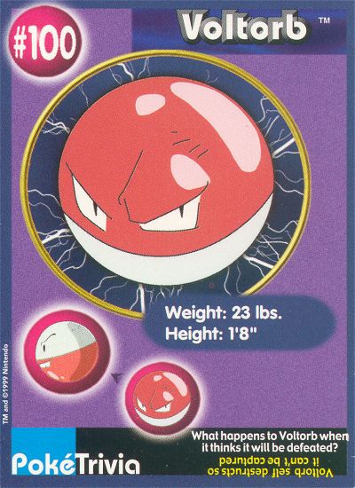 Voltorb - 100 - Burger King  - front