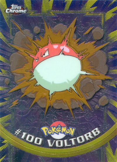 Voltorb - 100 - Topps - Chrome series 2 - front