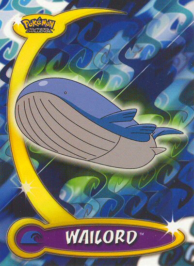 Wailord - 84 - Topps - Pokemon Advanced Challenge - front