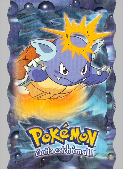 Wartortle - 8 of 12 - Topps - Pokemon the first movie - front