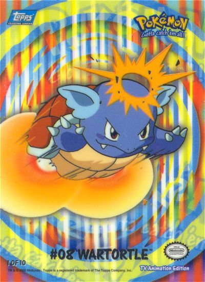 Wartortle - 1 of 10 - Topps - Series 2 - front