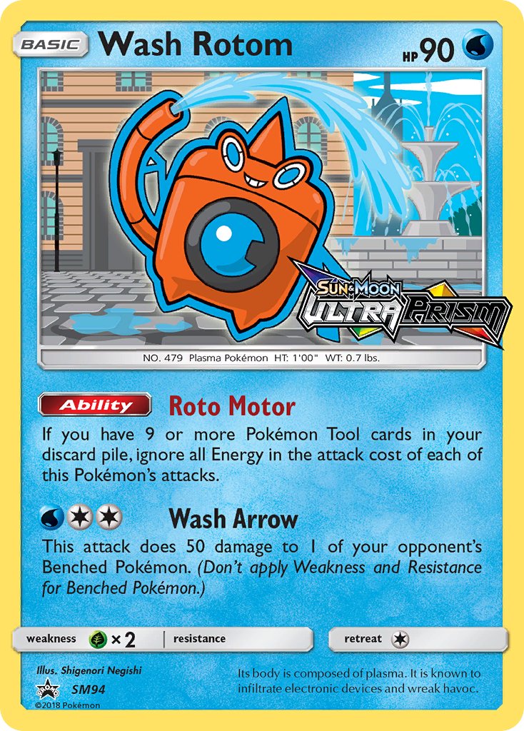 Wash Rotom - SM94 - Sun & Moon Promos