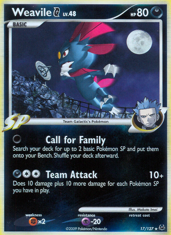 Weavile G - 17 - Platinum