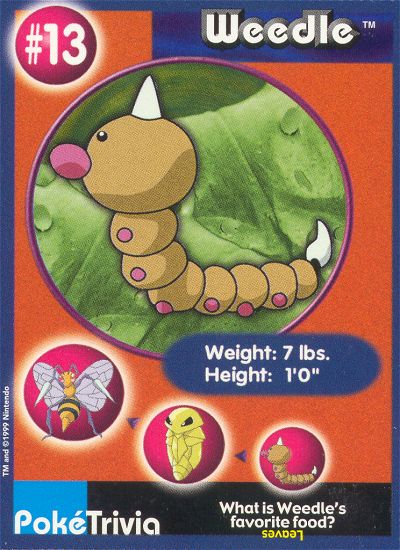 Weedle - 13 - Burger King  - front