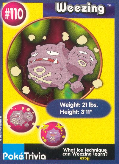 Weezing - 110 - Burger King  - front