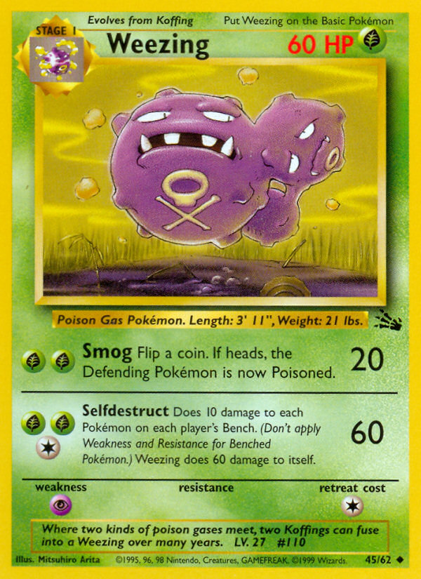 Weezing Fossil set unlimited