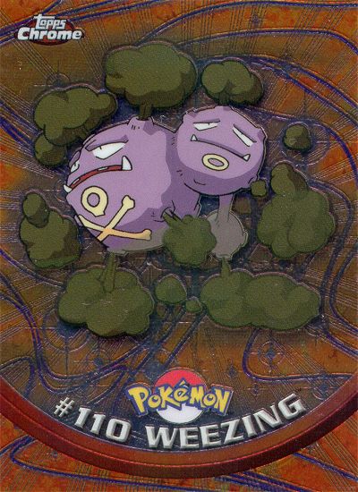 Weezing - 110 - Topps - Chrome series 2 - front