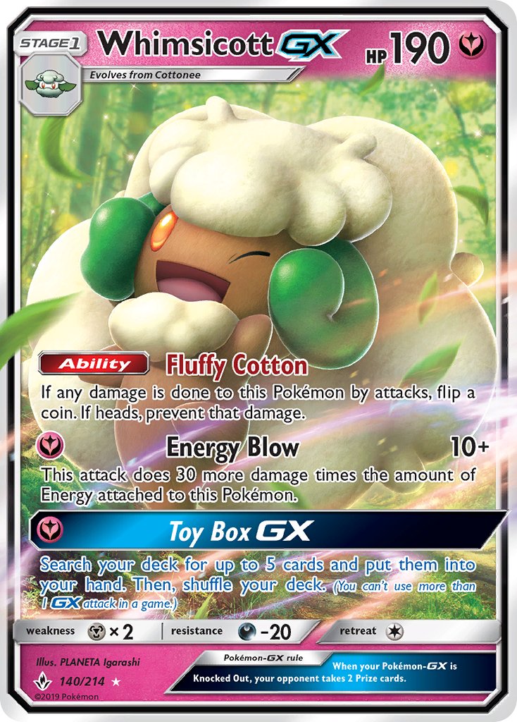 Whimsicott-GX - 140 - Unbroken Bonds