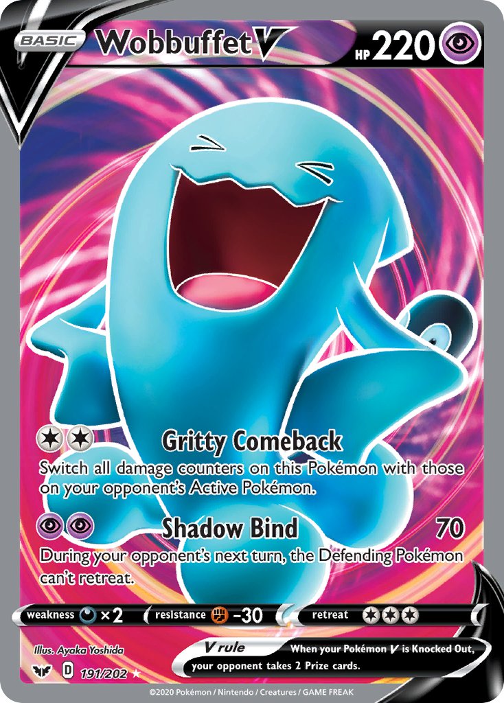 Wobbuffet V - 191 - Sword & Shield