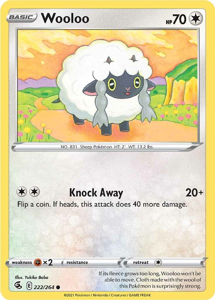 Wooloo (222) - 222 - Fusion Strike