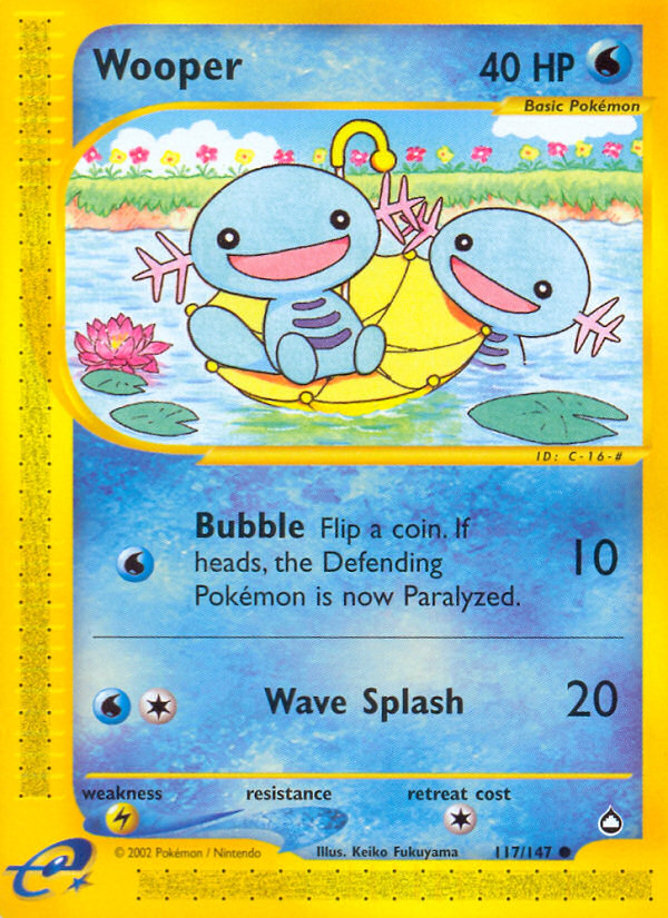 Wooper - 117/147 - Aquapolis