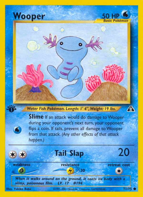 Wooper - Neo Discovery - First Edition