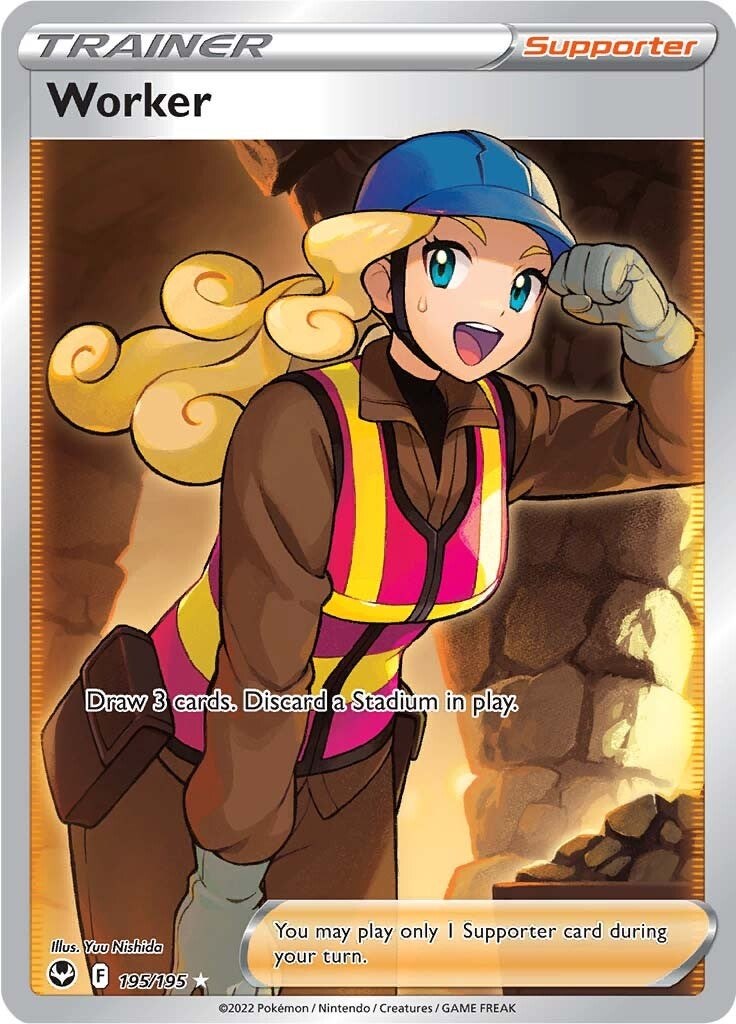 Worker (Full Art) - 195 - Silver Tempest