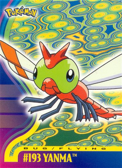 Yanma - 193 - Topps - Johto series - front