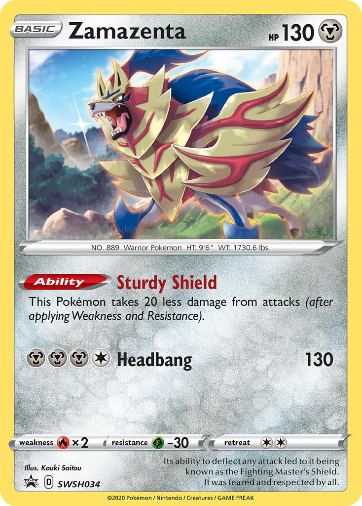 Zamazenta - SWSH034 - Sword & Shield Promos