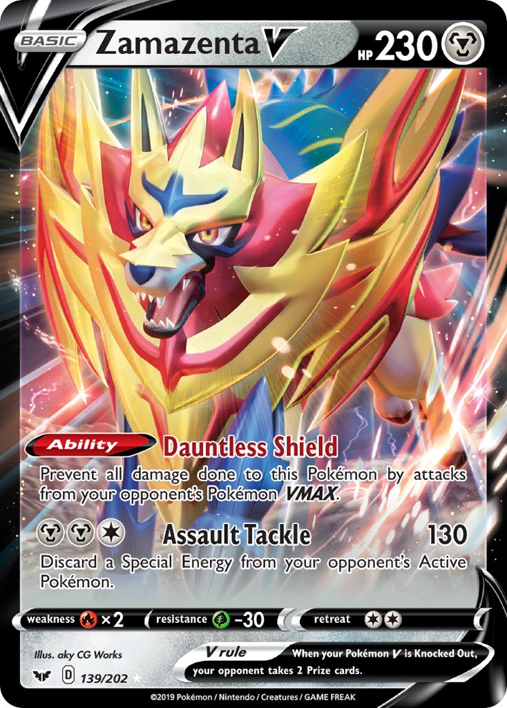 Zamazenta V - 139 - Sword & Shield