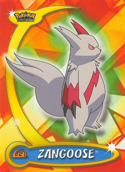 Zangoose - 89 - Topps - Pokemon Advanced Challenge - front