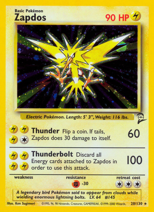 Zapdos-20-Base Set 2