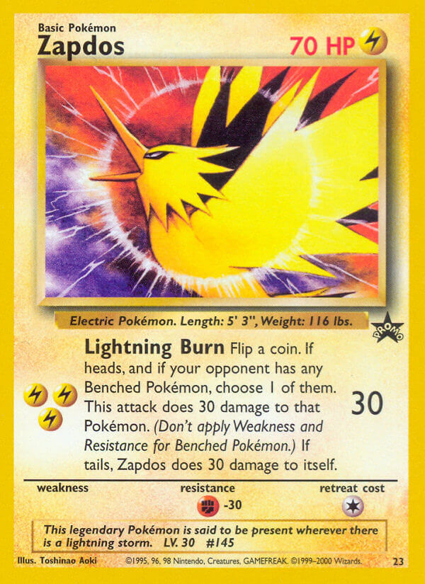 Zapdos - 23 - Wizards Black Star Promos