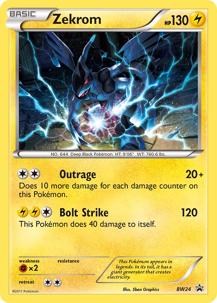 Zekrom - BW24 - Black & White Promos