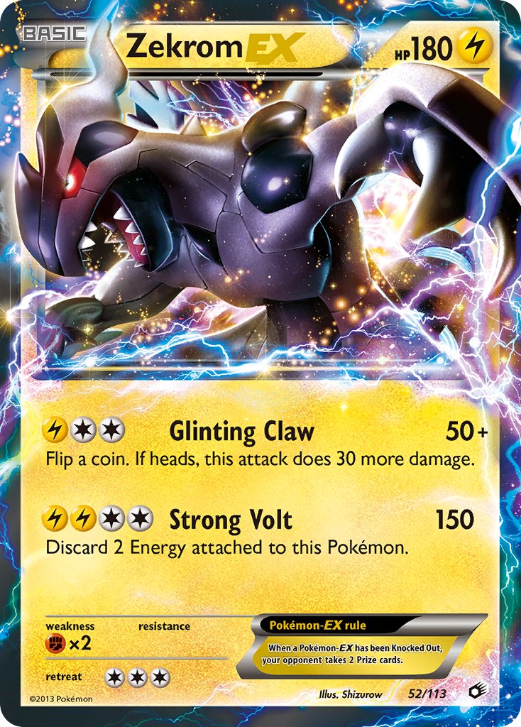 Does anyone know what the value of this card might be? (Shiny Zekrom EX  BW38) : r/PokemonCardValue