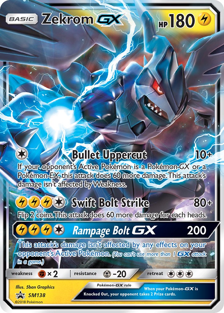 Zekrom-GX - SM138 - Sun & Moon Promos