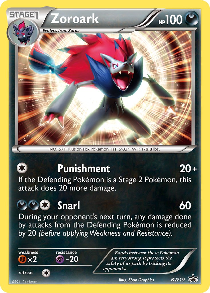 Zoroark - BW19 - Black & White Promos