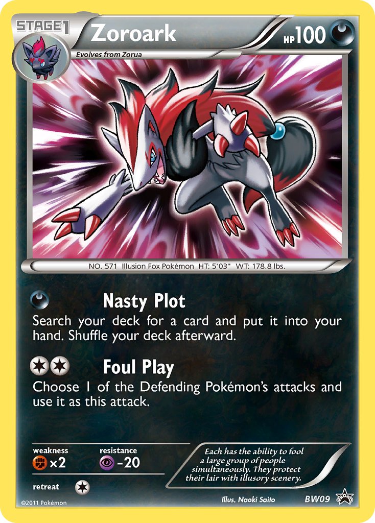 Zoroark - BW09 - Black & White Promos